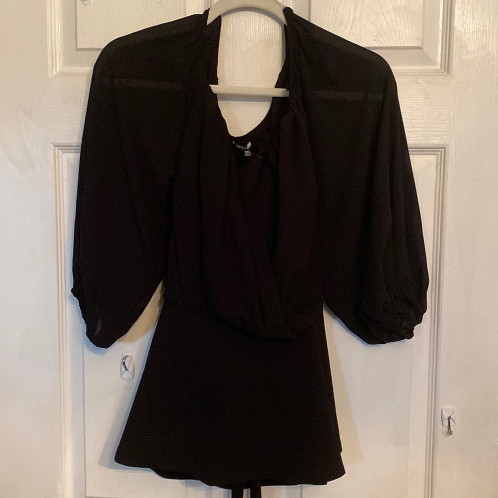 Black blouse 3x